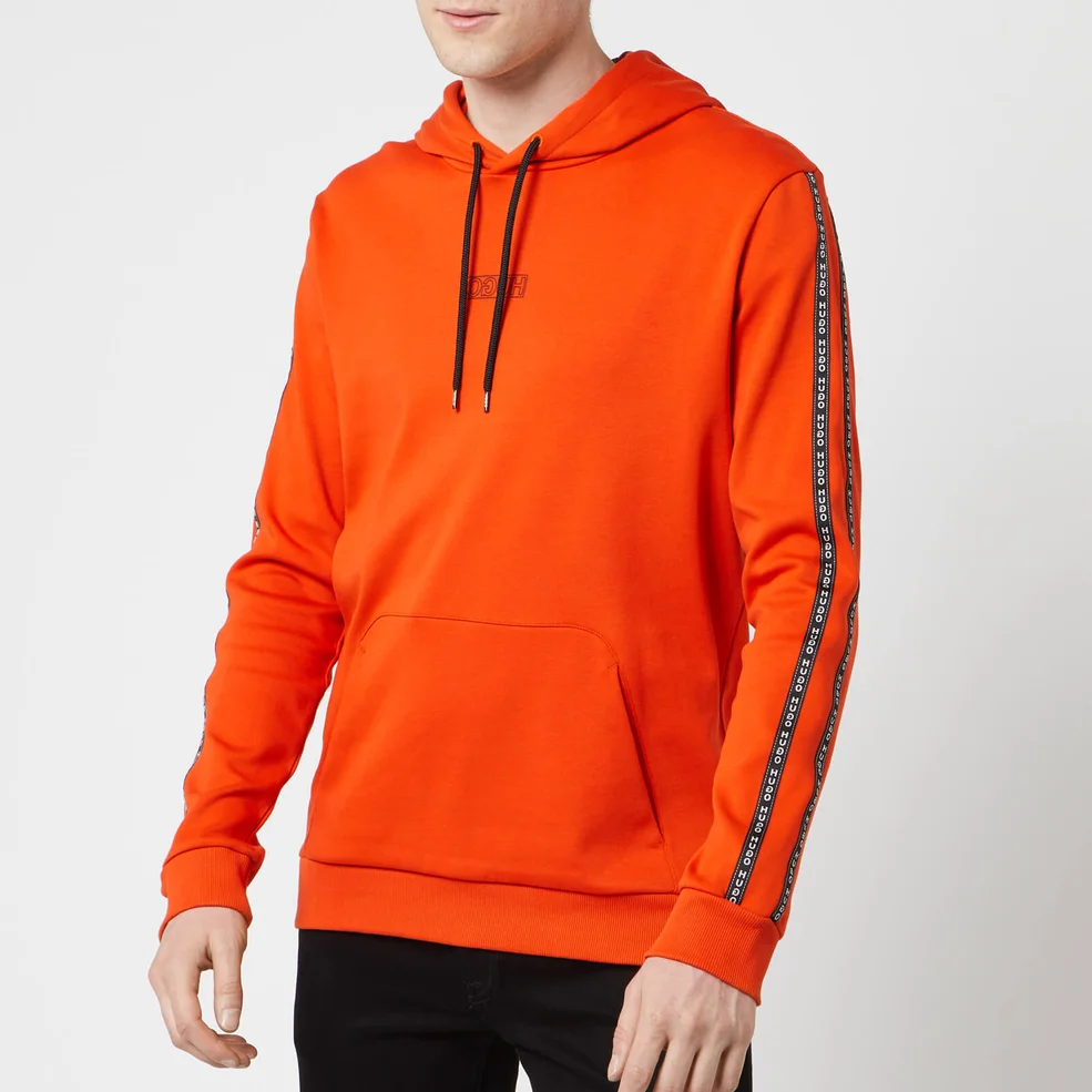 HUGO Men's Dercolano Sweatshirt - Dark Orange Image 1