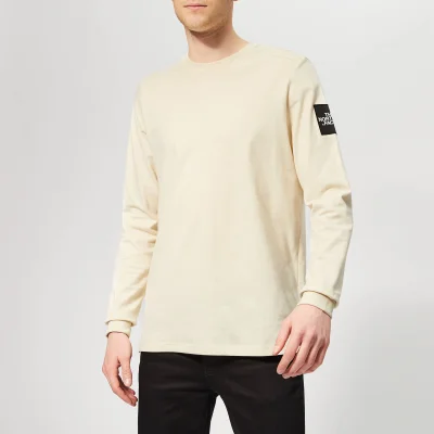 The North Face Men's Fine 2 Long Sleeve T-Shirt - Vintage White