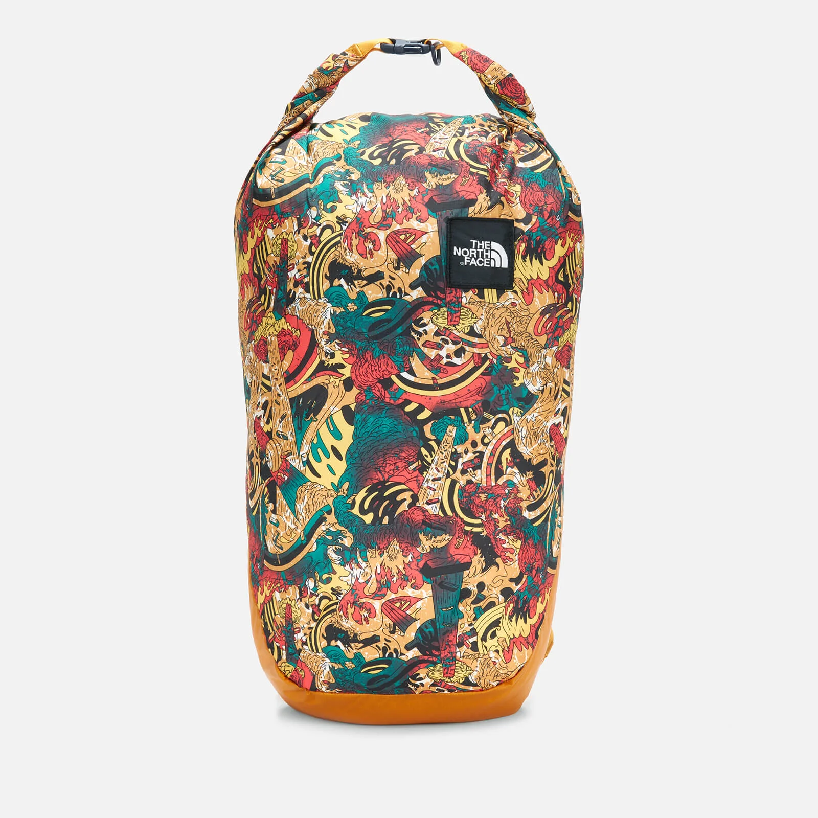 The North Face Flyweight Roll Top Backpack - Leopard Yellow Genesis Print Image 1