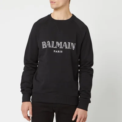 Balmain Men's Paris Sweatshirt - Noir/Blanc