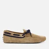 Tod's Men's Laced Driving Shoes - Beige/Blue - Image 1