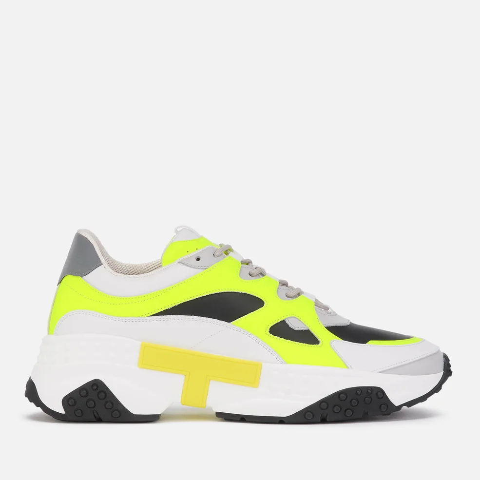 Tod's Men's Runner Style Trainers - White/Neon Image 1