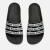 Balmain Women's Calypso-Printed Sandals - Black/White - Image 1