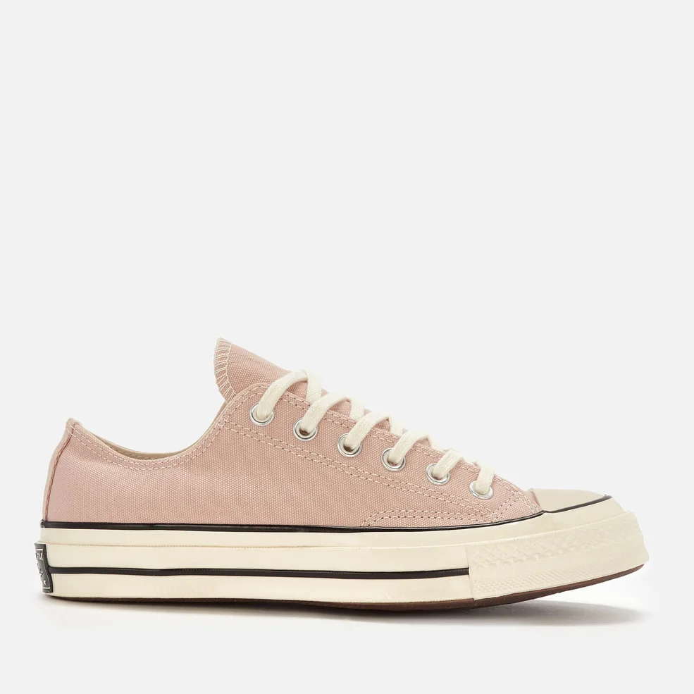 Converse Chuck Taylor All Star 70 Ox Trainers - Particle Beige/Black/Egret Image 1