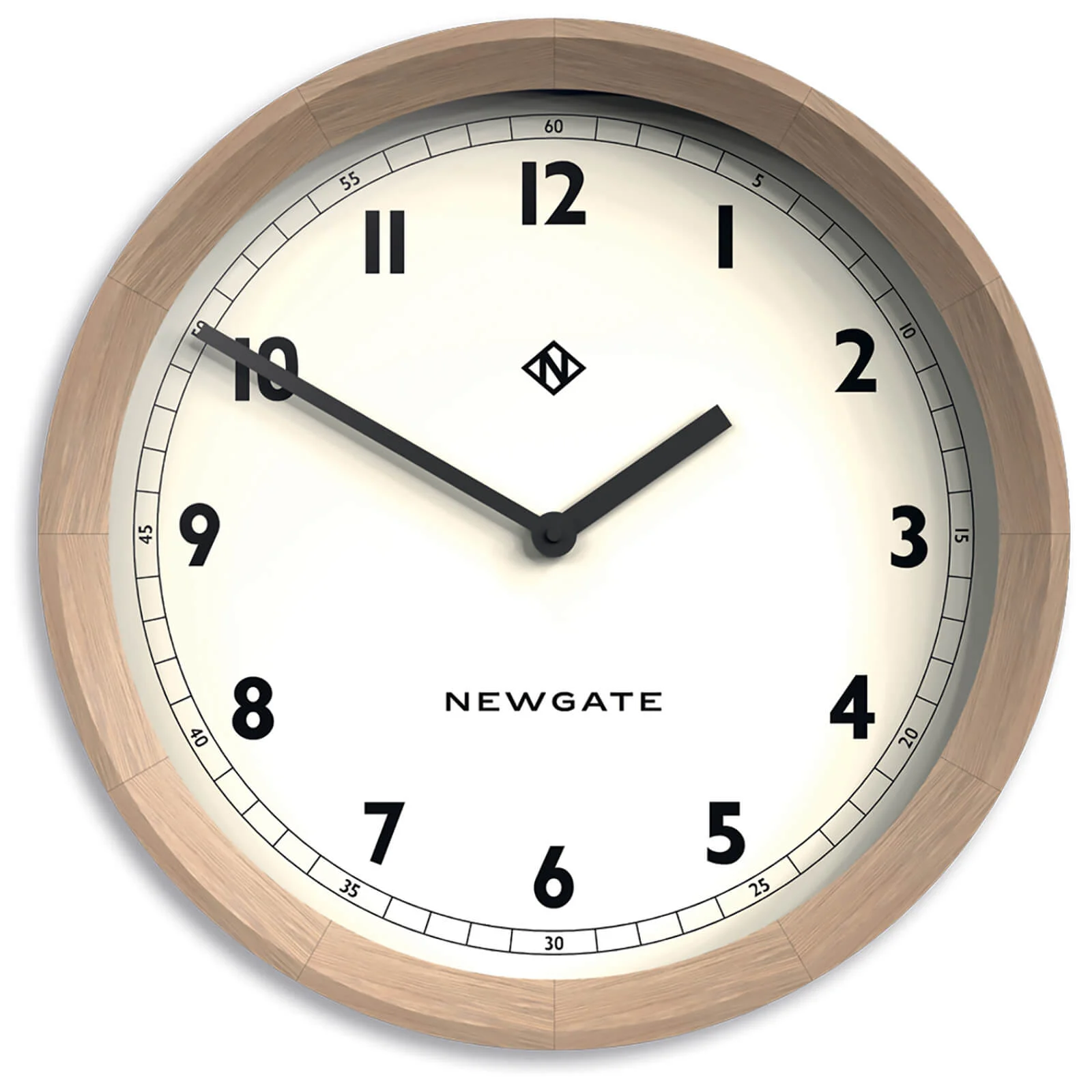 Newgate The General Wall Clock - Light Oak Image 1