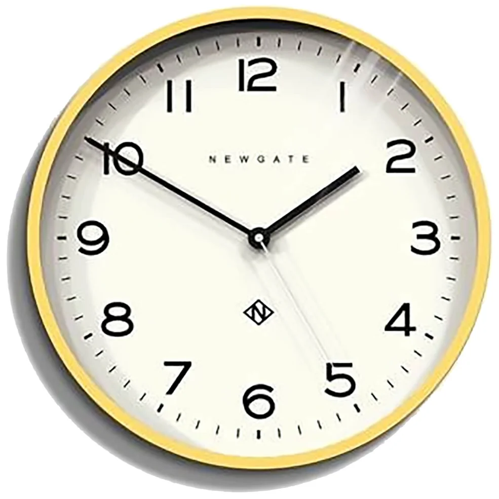 Newgate Number Three Echo Wall Clock - Cheeky Yellow Image 1