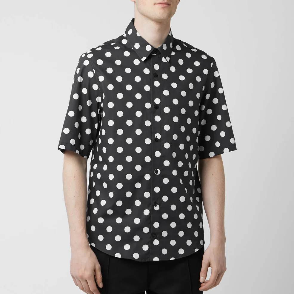 Versus Versace Men's Dot Shirt - Black/White Image 1
