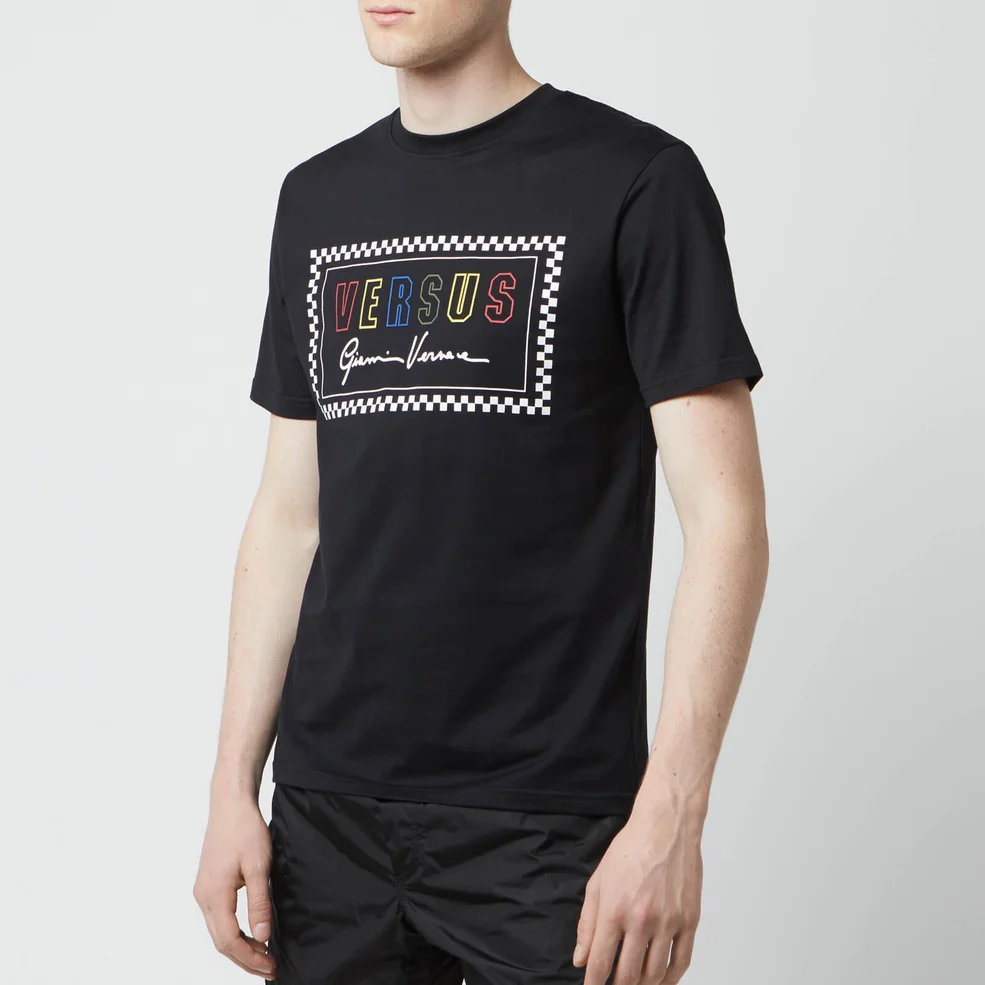 Versus Versace Men's Box Logo T-Shirt - Black Image 1