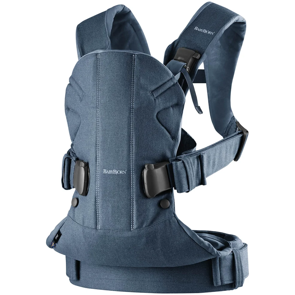 BABYBJÖRN One Cotton Baby Carrier - Classic Denim Image 1