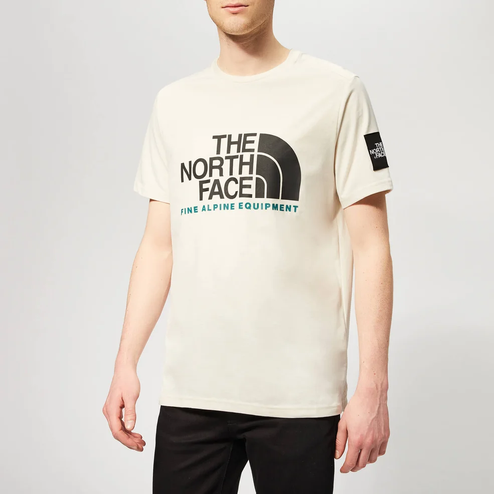 The North Face Men's Short Sleeve Fine Alp Equtee T-Shirt - Vintage White Image 1