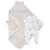 Snüz Baby Bath and Bed Gift Set - Geo Mono - Image 1