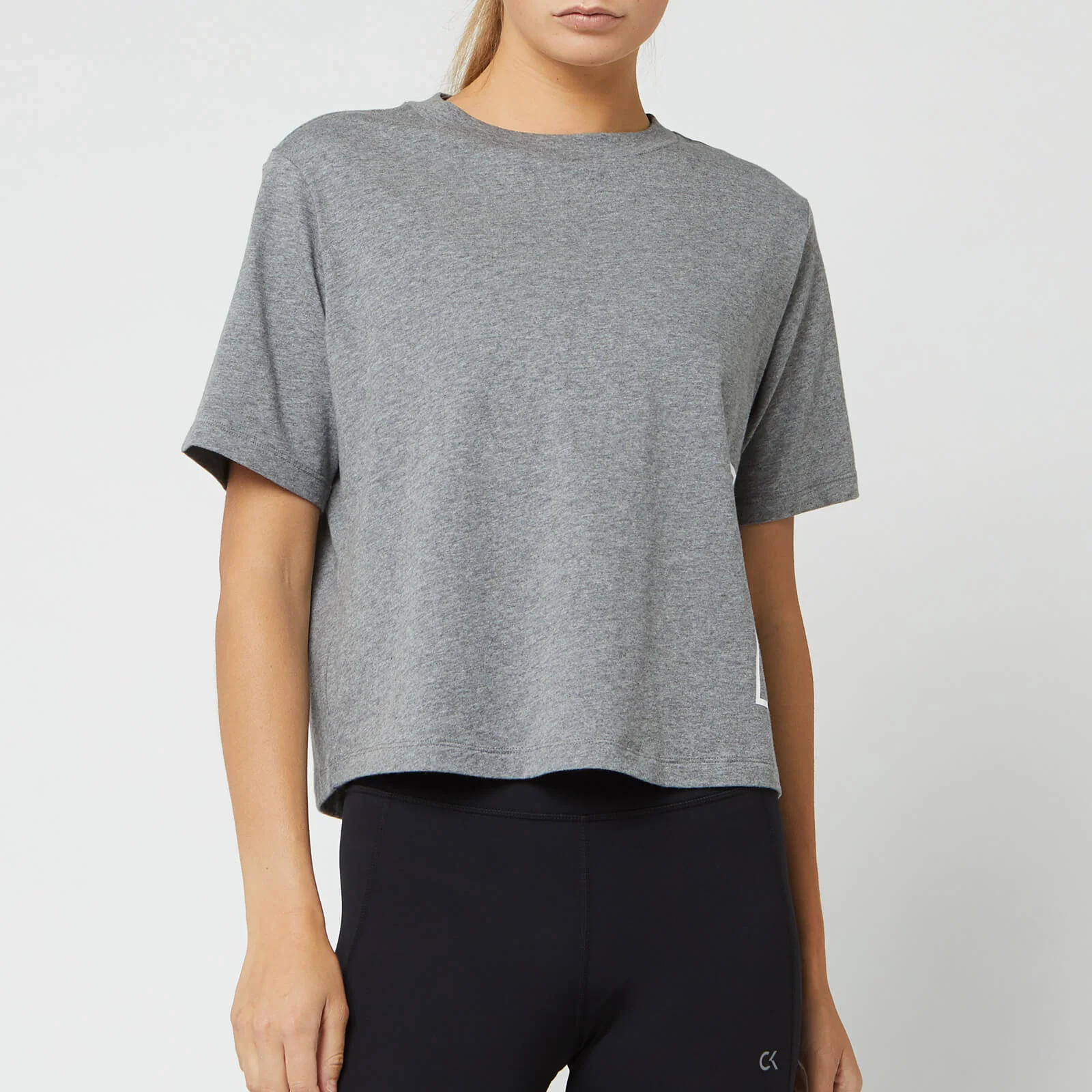 Calvin Klein Performance Women's Logo Short Sleeve T-Shirt - Medium Grey Heather Image 1
