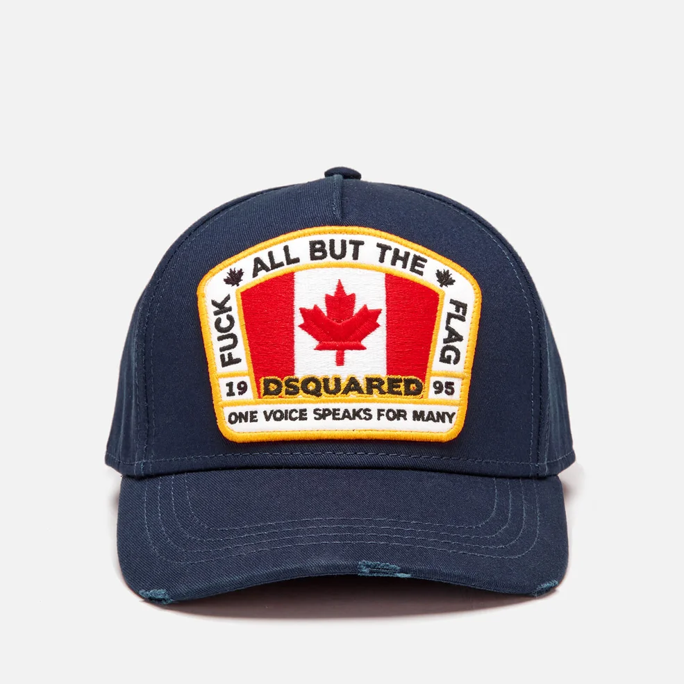 Dsquared2 Men's Canada Flag Patch Cap - Navy Image 1