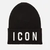 Dsquared2 Men's Icon Knit Hat - Black/White - Image 1
