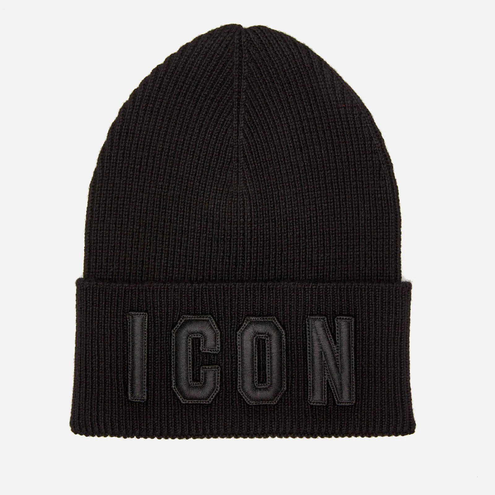 Dsquared2 Men's Icon Knit Hat - Black/Black Image 1