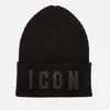 Dsquared2 Men's Icon Knit Hat - Black/Black - Image 1