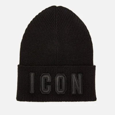 Dsquared2 Men's Icon Knit Hat - Black/Black