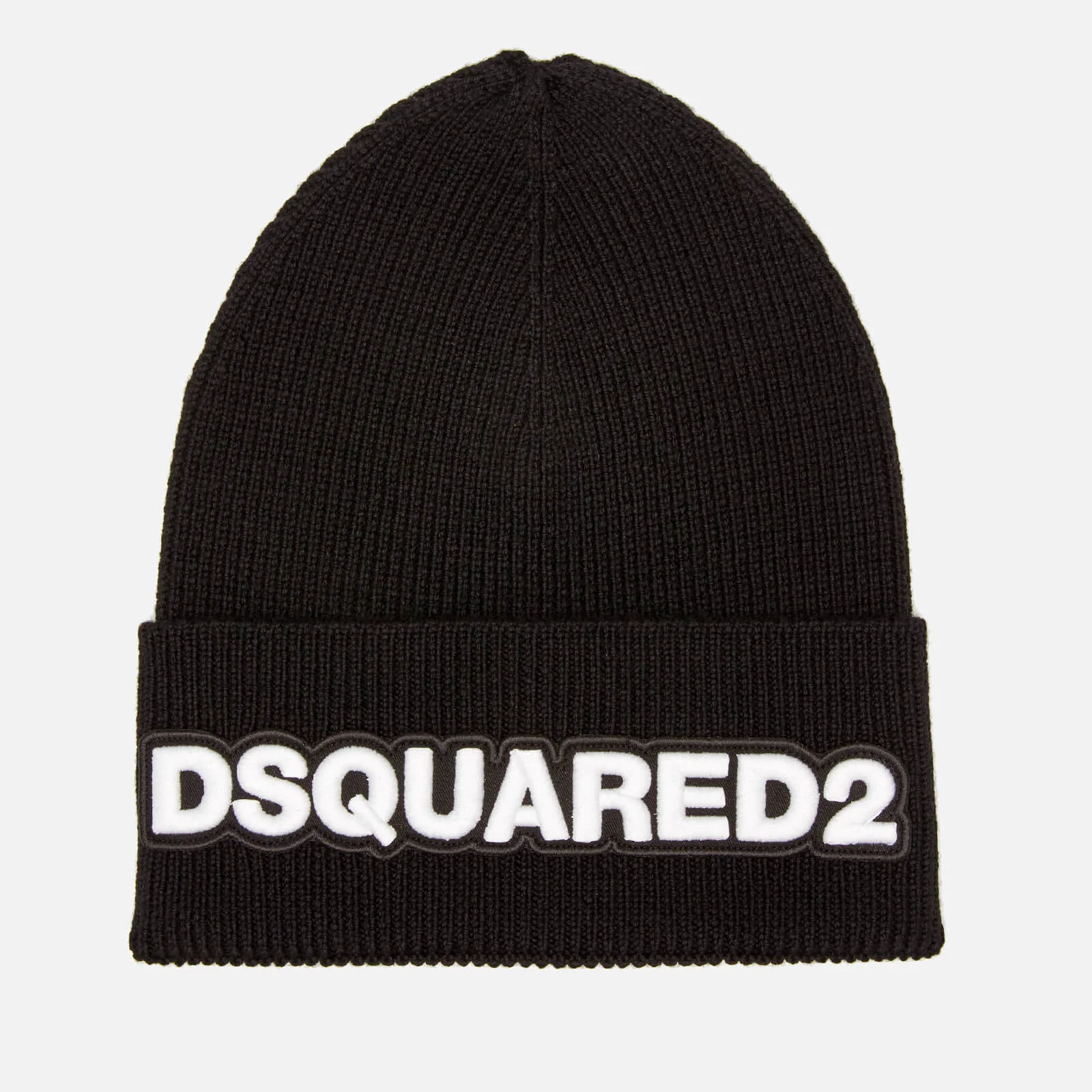 Dsquared2 Men's Dsquared Knit Hat - Black/White Image 1
