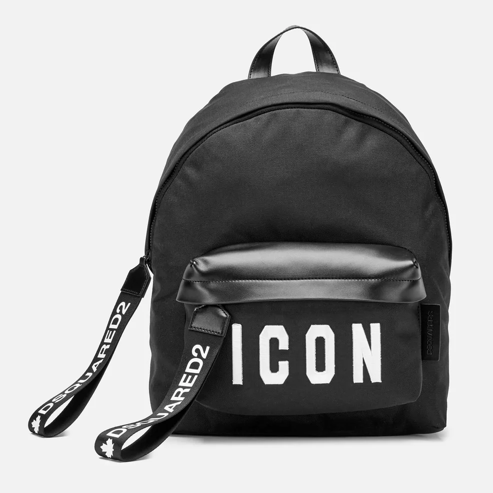Dsquared2 Men's Icon Backpack - Black/White Image 1