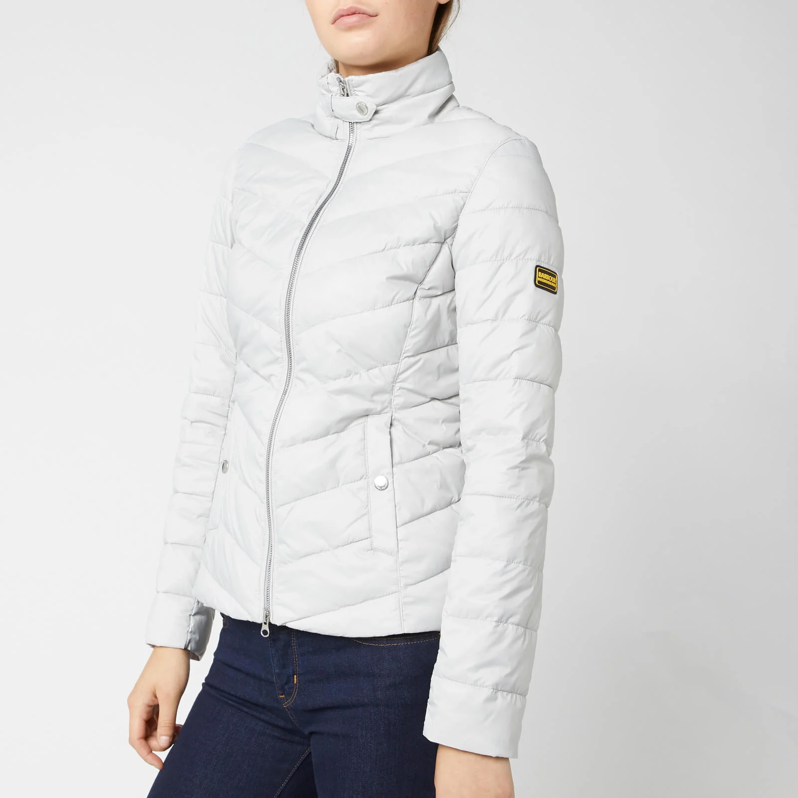 Barbour International Women's Aubern Quilt Jacket - Ice White Image 1
