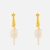 Anni Lu Women's Turret Shell Baroque Pearl Earrings - Gold - Image 1