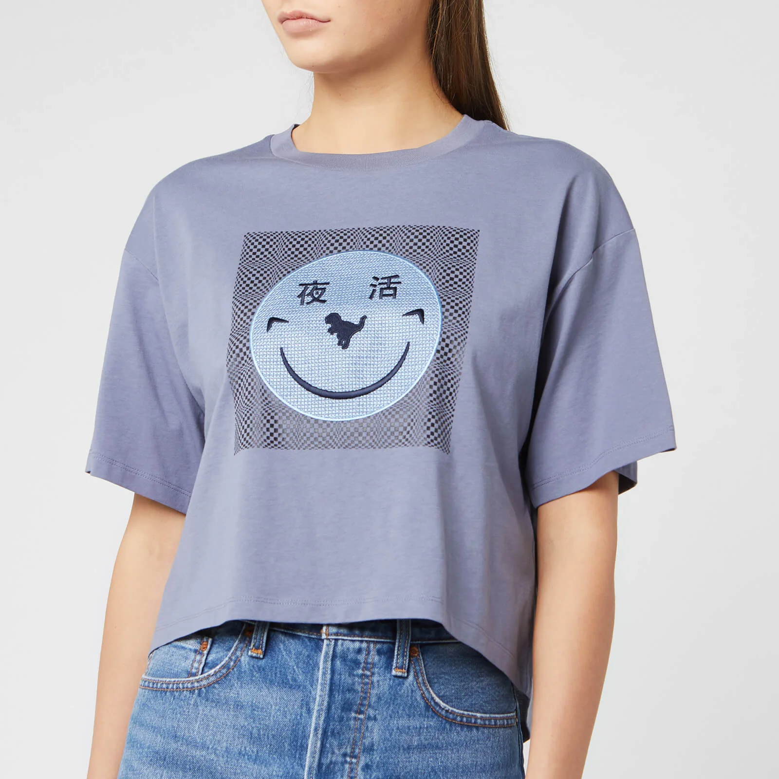 Coach 1941 Women's Cropped Yeti Out T-Shirt - Periwinkle Image 1