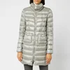 Herno Women's Maria Iconic Long Quilted Fitted Coat - Inox - Image 1