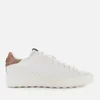 Coach Women's C101 Leather Low Top Trainers - White/Tan - Image 1