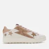 Coach Women's C101 Glam Rock Leather Low Top Trainers - Chalk/Pale Blush - Image 1