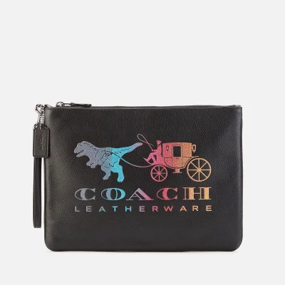 Coach Women's Rexy and Carriage Large Wristlet 30 Bag - Black Multi