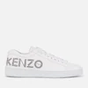 KENZO Women's Tennix Leather Low Top Trainers - White - Image 1