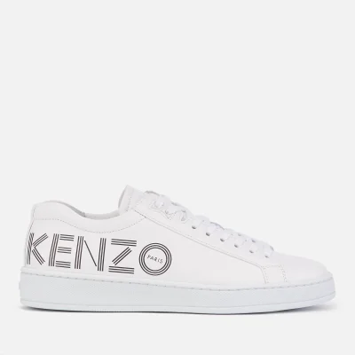 KENZO Women's Tennix Leather Low Top Trainers - White