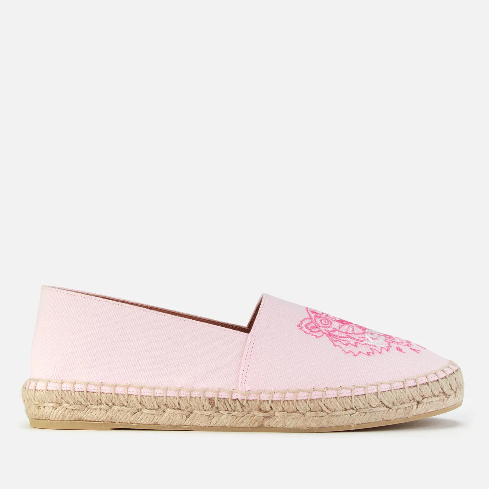 KENZO Women's Classic Tiger Leather Espadrilles - Faded Pink Image 1