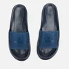 KENZO Men's Tiger Head Pool Slide Sandals - Navy Blue - Image 1