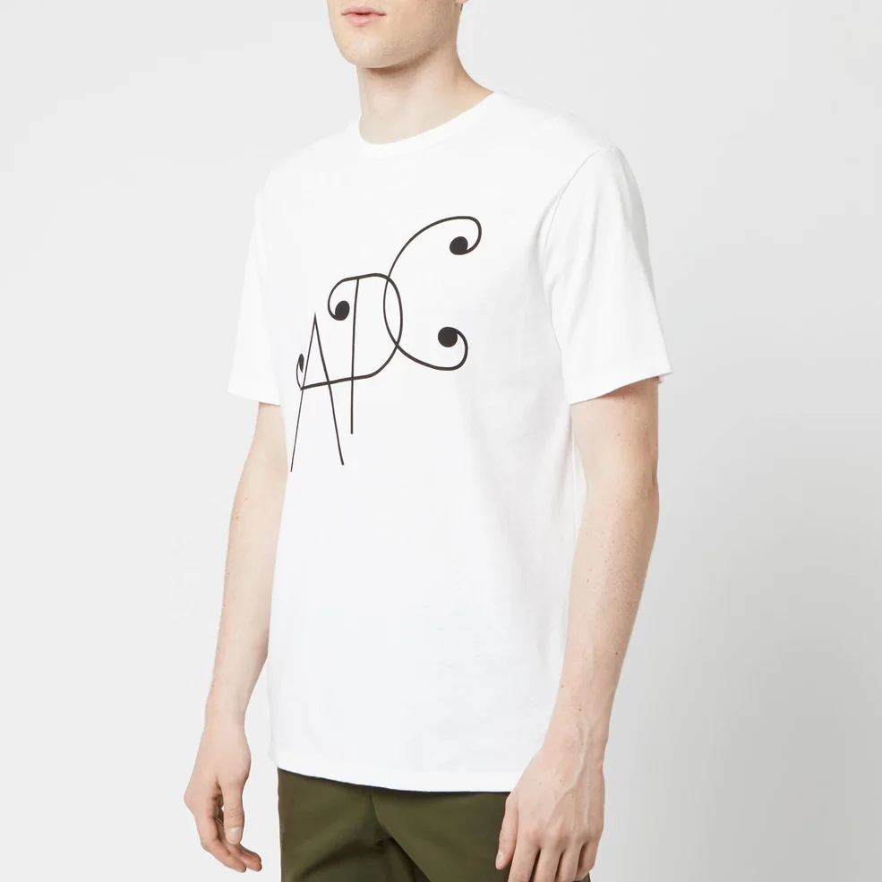 A.P.C. Men's Ted T-Shirt - Blanc Image 1