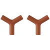 RIG-TIG Hang-It Knobs Set of 2 - Terracotta - Image 1