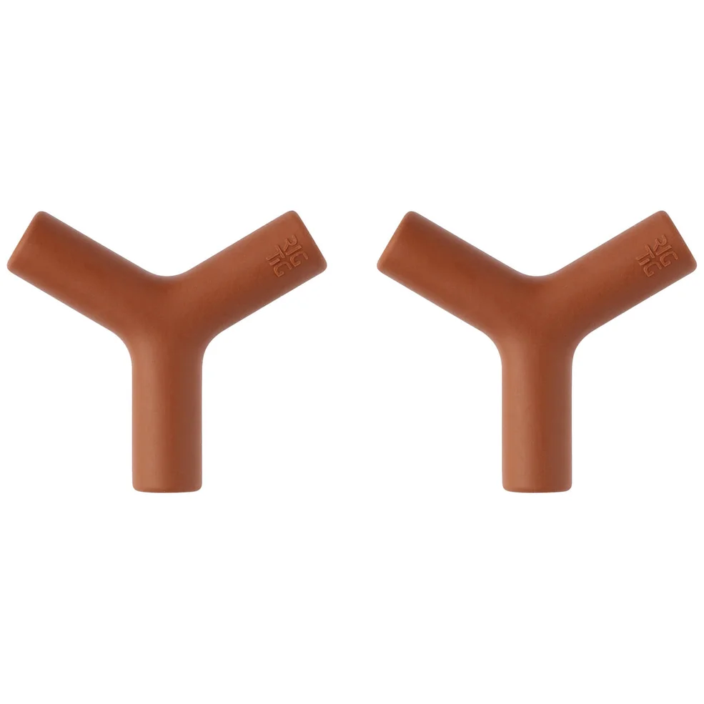 RIG-TIG Hang-It Knobs Set of 2 - Terracotta Image 1