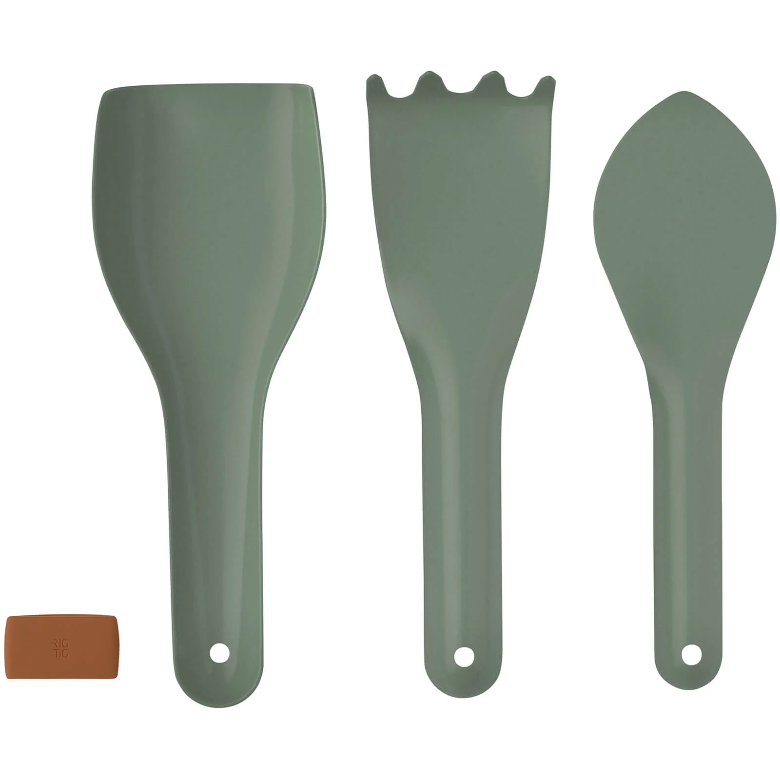 RIG-TIG Green-It Gardening Tools - Set of 3 - Green Image 1
