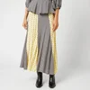 Ganni Women's Printed Crepe Skirt - Block Colour - Image 1