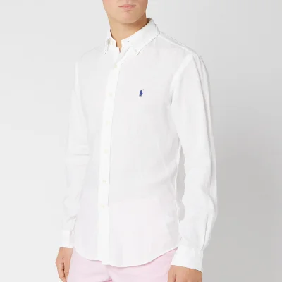 Polo Ralph Lauren Men's Slim Fit Linen Shirt - Pure White
