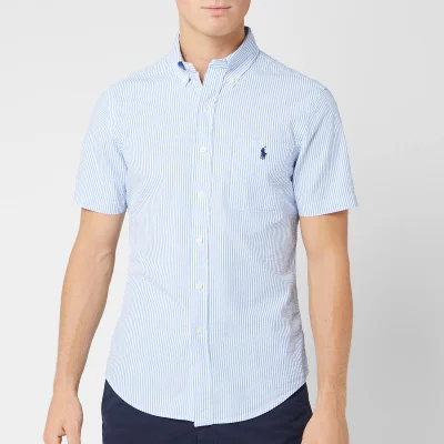 Polo Ralph Lauren Men's Seersucker Stripe Shirt - Blue/White