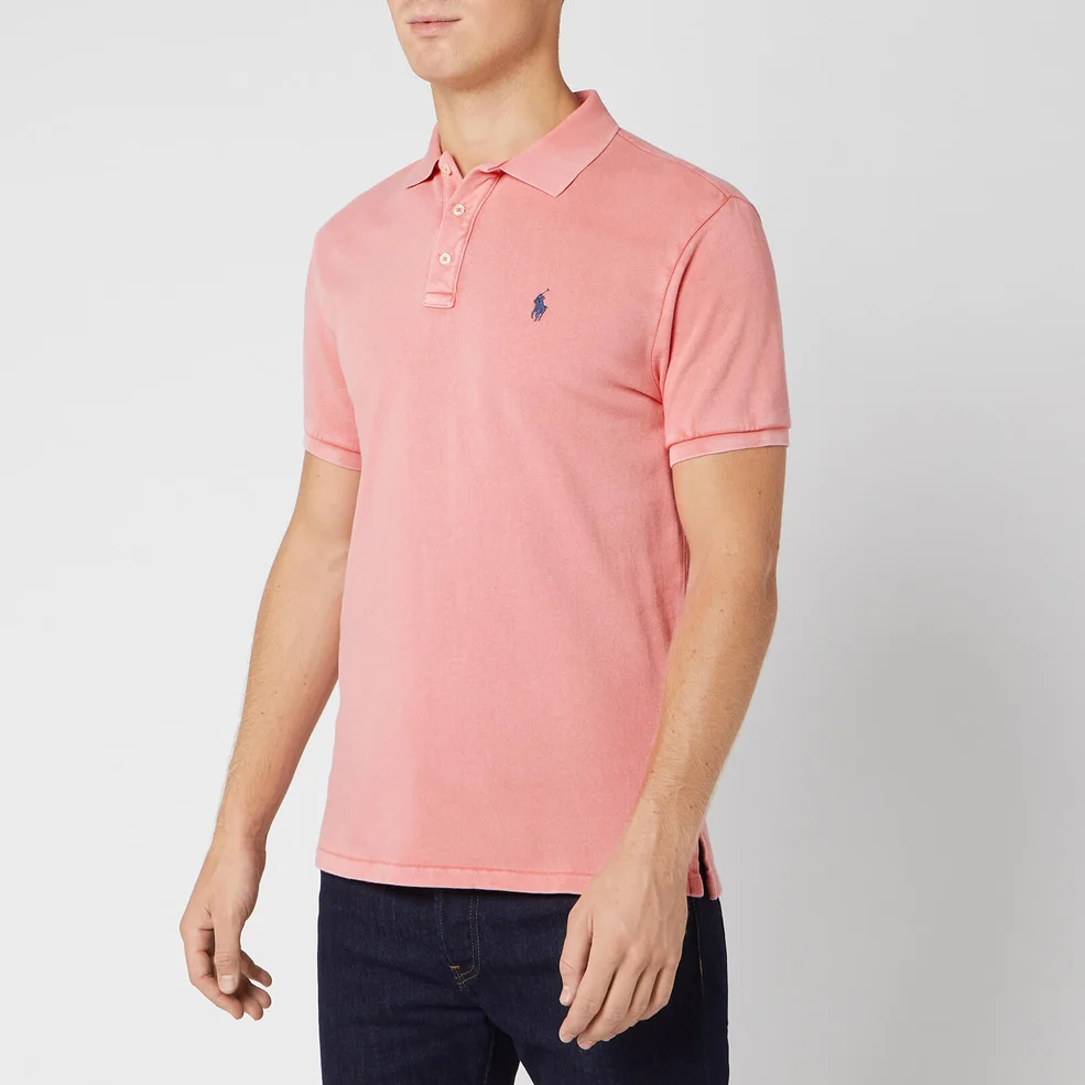 Polo Ralph Lauren Men's Towelling Polo Shirt - Red Sky Image 1