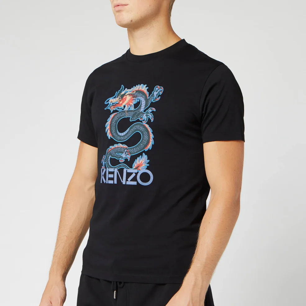 KENZO Men's Dragon Slim T-Shirt - Black Image 1