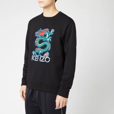 KENZO Men's Dragon Embroidered Sweatshirt - Black