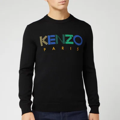 KENZO Men's Knitted Paris Jumper - Black