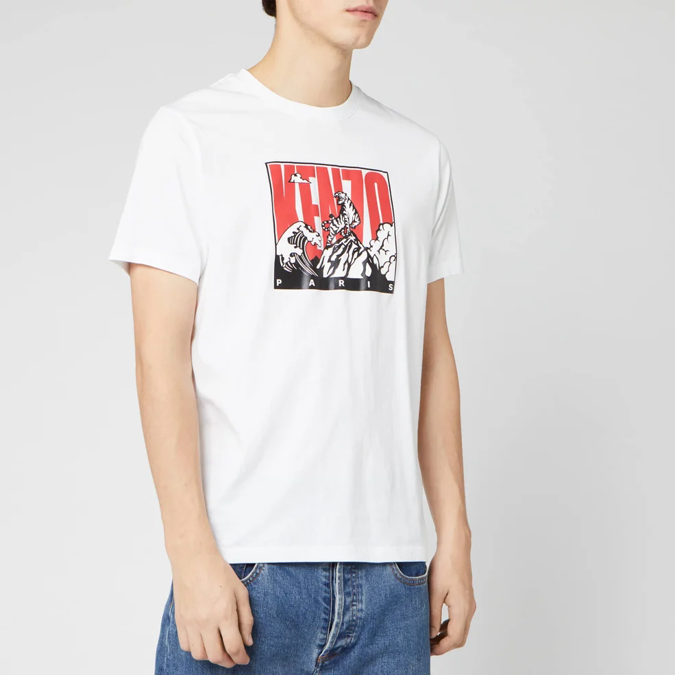 KENZO Men's Mountain Slim T-Shirt - White Image 1