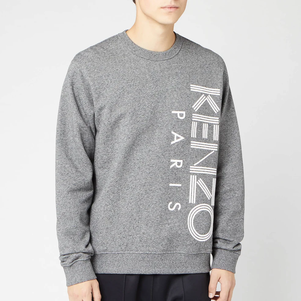 KENZO Men's Vertical Logo Sport Sweatshirt - Anthracite Image 1