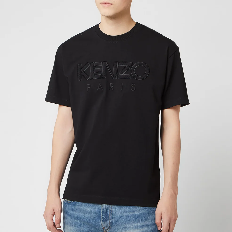 KENZO Men's Paris Mesh T-Shirt - Black Image 1