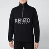KENZO Men's Paris Half Zip Sweatshirt - Black - Image 1