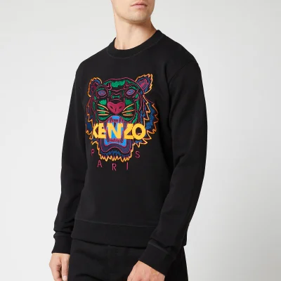 KENZO Men's Classic Tiger Embroidered Sweatshirt - Black